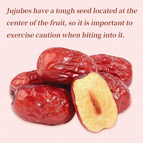Haomly Jujube Date,10.58 oz/300g,Natural Health Snack,Sweet & Chewy & Delicious Dried Dates,Large-size Red Date for Snacking, Brewing Tea, Soup, Baking, Oatmeal,Improve sleep,No Additives thumbnail 6