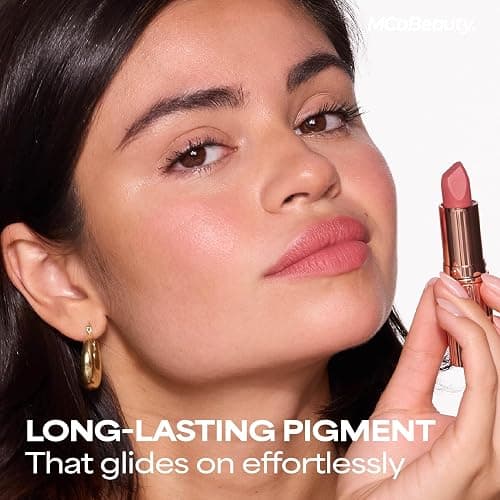 MCoBeauty Creme Matte Luxe Lipstick - Cheeky Chat - Creamy Matte Lipstick | Velvety Soft Creamy Matte Finish, Rich Long Wearing Color, Hydrating Conditioning Comfort, Vegan & Cruelty Free thumbnail 4