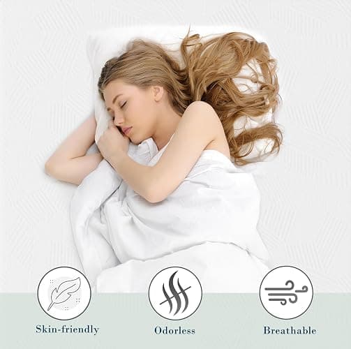 3 Inch Full Size Memory Foam Mattress Topper, Cooling Gel Bed Topper with Removable Cover, Soft & Pain Relief & Breathable, CertiPUR-US & Oeko-Tex Certified thumbnail 7