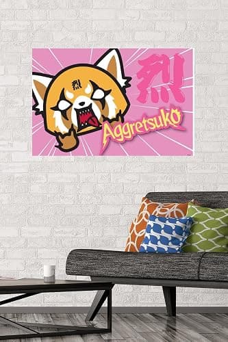 Trends International Aggretsuko-Horns Wall Poster, 22.375" x 34", Multicolor thumbnail 2