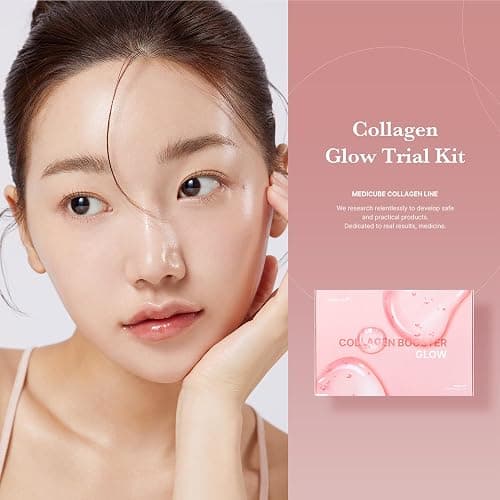 medicube Glass Skin Collagen Trial Kit | Korean Skincare Set and Kit | Gifts for women | 4-Step Skincare Set for glowy skin | Travel Size thumbnail 4