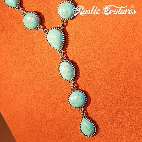 Rustic Couture's Western Necklace Earrings Jewelry Set for Women thumbnail 4
