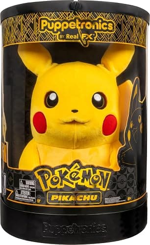 Pokémon Pikachu Puppetronic by RealFX - 16-Inch Interactive Plush with 120+ Animations of Movement, Lights, and Sounds thumbnail 2