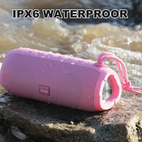 Ykall Bluetooth Speakers, Portable Bluetooth Speaker Wireless with 20W Loud Stereo Sound, TWS Pairing, IPX6 Waterproof Shower Speakers, 36H Playtime, RGB Light Speaker, Built-in Radio Mode thumbnail 3