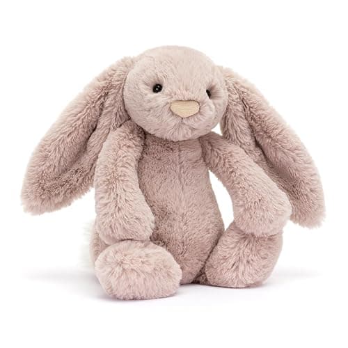 Jellycat Bashful Luxe Rosa Bunny Stuffed Animal, Medium 12 inches - Rabbit & Bunny Plush Toy - Classic Children's Gift - Image 1