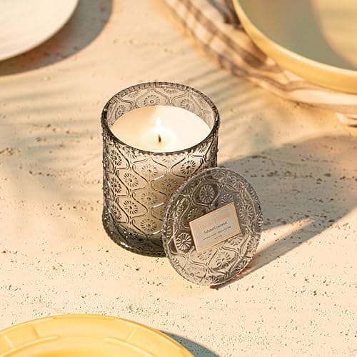 LA JOLIE MUSE Christmas Candle - Island Coconut Scented Candle | Coconut, Peach & Vanilla | 6 oz Luxury Soy Candle | 40 Hours Clean Burn| Holiday Gift for Women | Elegant Home Décor thumbnail 3