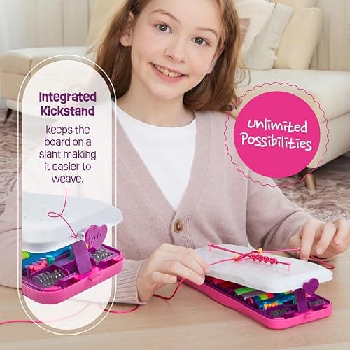 Pretty Me Friendship Bracelet Making Kit for Girls - Crafts for Girl - String Bracelets Maker - Gifts for 8-12 Year Old Kid - Birthday Gift Ideas & Kits Toys Ages 8, 9, 10, 11, 12 - Kids Age 8-12 Olds thumbnail 3