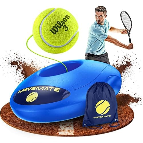 MOVEMATE Tennis-Trainer Set mit Wilson® Tennisball | innovatives Ballspiel für Draußen, im Garten, im Park für Kinder & Erwachsene | inkl. Transporttasche & Übungsvideos - Image 1
