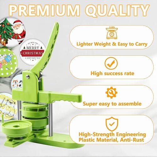 Button Maker Machine 75mm (3 in) Installation-Free, DIY Button Pin Maker Machine, Button Badge Press Machine with Free 100 Sets Button Maker Supplies & Pictures & Circle Cutter & Magic Book thumbnail 2