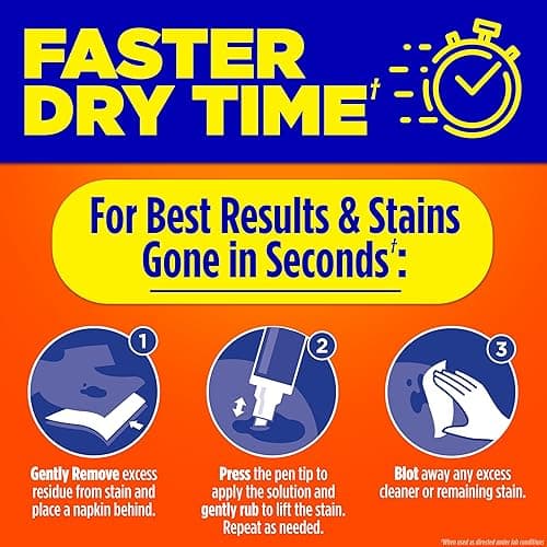 Tide Pen Stain Remover for Clothes, To Go Pen, Instant Stain Remover Pen & Spot Cleaner, Portable & Travel-Friendly, Works on Food & Drink Stains, Fits in Purses & Bags, 3 Count (Pack of 2) thumbnail 3