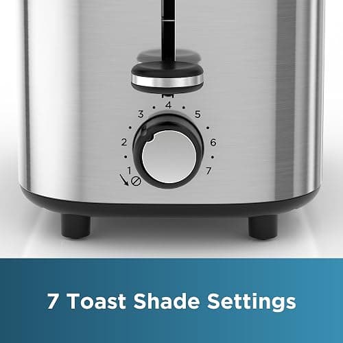 BLACK+DECKER® 2-Slice Toaster with 7 Toast Shade Settings, Extra-Wide Slots for Bagels, Stainless Steel Exterior Finish thumbnail 7