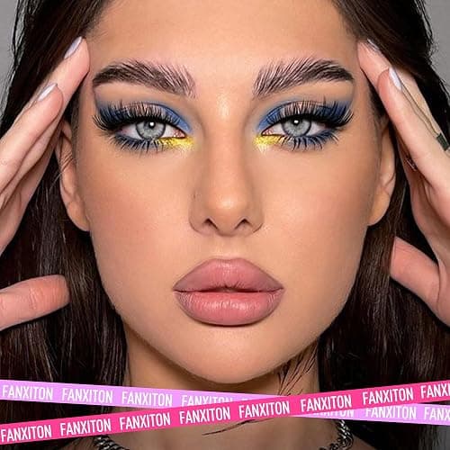 FANXITON DIY Individual Eyelash Extension Kit, Thick Volume Lash Clusters 40D+50D D Curvature, 280 Pieces Thin Band Cluster Lashes with Bond and Seal Tweezers thumbnail 7