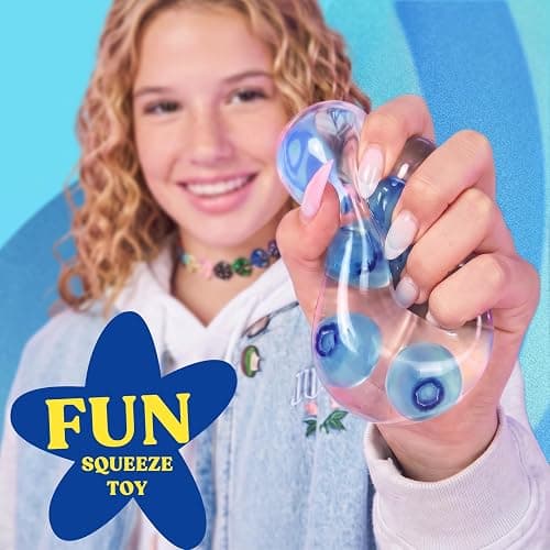 Bottle-Shaped Squishy Toy, Slow Rising Sensory Fidget Toy for Kids & Teens | Squeeze for a satisfying sensory feel with realistic blueberry shapes inside; fun for parties and stocking stuffers thumbnail 4