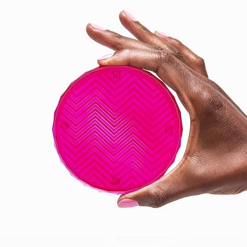 Dragon Glassware x Barbie Coasters with Holder - Pink Crystal Glass Coasters for Drinks Set of 4 - Lead-Free and Non-Slip Barware for Coffee Table thumbnail 4