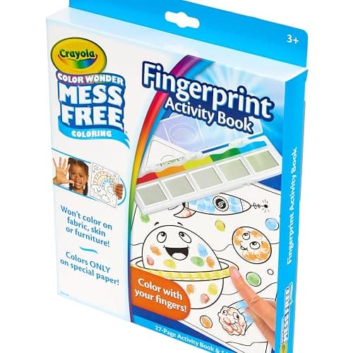 Crayola Color Wonder Mess Free Fingerprint Ink Painting Activity Set, Toddler Finger Painting Alternative, Stocking Stuffers for Kids, Holiday Gifts thumbnail 5