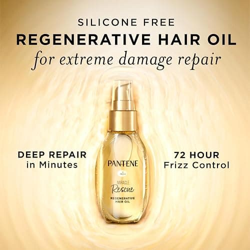 Pantene Miracle Rescue Regenerative Hair Oil - 2.0 FL Oz - Deep Repair Treatment for Dry & Damaged Hair thumbnail 2