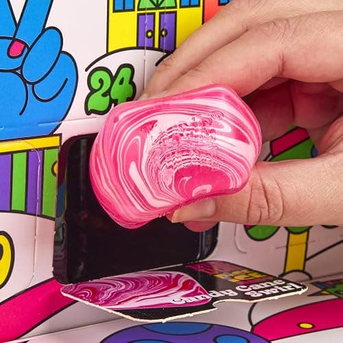 Schylling NeeDoh Squishmas Advent Calendar (Pack of 1) | Christmas Countdown with 24 Mini Squeeze Toys thumbnail 2
