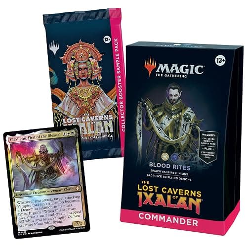 Magic: The Gathering The Lost Caverns of Ixalan Commander Deck - Blood Rites (100-Card Deck, 2-Card Collector Booster Sample Pack + Accessories) thumbnail 2