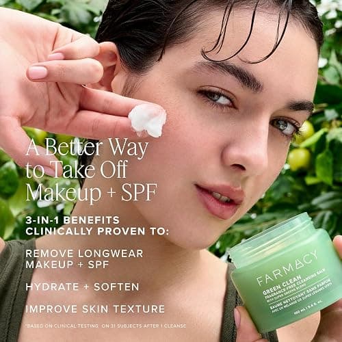 Farmacy Gentle Double Cleanse Skincare Gift Set - Fragrance-Free Gentle Creamy Face Cleanser & Makeup Remover Cleansing Balm - Melts Away Makeup & Helps Promote Healthy Skin (2 Count) thumbnail 5