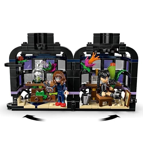LEGO Wednesday Black Dahlia Flower Building Toy - Pretend Play Set for Girls & Boys, Ages 9+ - with Wednesday Addams & Professor Minidolls - Building Blocks for Kids - Gift Idea for Birthdays - 76784 thumbnail 3