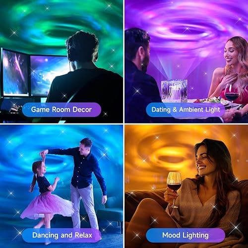 Purple Lights Pink Lamp Flower Lamp, 18 Colors Hologram Planetarium Projector Solar System Projector Night Light, Dimmable Tornado Aesthetic Flower Lights, Pink Christmas Decor Pink Room Decor Gifts thumbnail 6