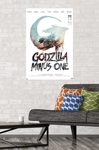 Trends International Godzilla: Minus One - US Teaser One Sheet Wall Poster, 22.37" x 34.00", Poster & Mount Bundle thumbnail 4