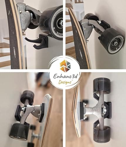 Wall Mount for Skateboard with Modern Design, Hang Your Skateboard, Surfskate or Longboard thumbnail 5