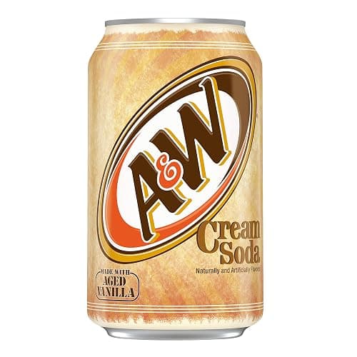 A&W Cream Soda, Made With Aged Vanilla, 12 Fl Oz Can, (Pack of 18, Total of 216 Fl Oz) thumbnail 2