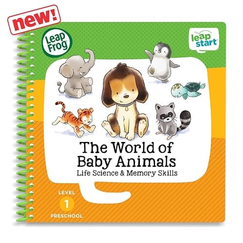 LeapFrog LeapStart Preschool 4-in-1 Activity Book Bundle with ABC, Shapes & Colors, Math, Animals thumbnail 6