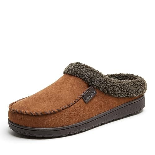 Dearfoams Men’s Brendan Indoor/Outdoor Breathable Memory Foam Clog House Shoe with Wide Widths Slipper - Image 1