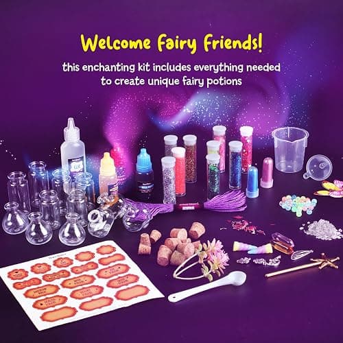 Dan&Darci Fairy Magic Potion Kit for Kids - Christmas Gifts for Girls - 6 7 8 9 10 Year Old Girl Gift Ideas - Toys 8-10 7-8 - Arts and Crafts for Kid Ages 6-8 Years - Magical Workshop Craft Kits thumbnail 2