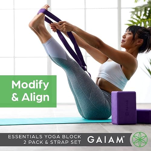 Gaiam Yoga Block - Supportive Latex-Free Eva Foam - Soft Non-Slip Surface with Beveled Edges for Yoga, Pilates, Meditation - Yoga Accessories for Stability, Balance, Deepen Stretches thumbnail 5