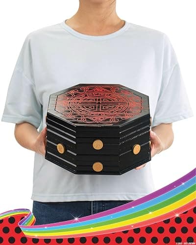 corimori Miraculous Ladybug Officially Licensed Wooden Chest, Master Fu Miracle Box, 26 cm thumbnail 6