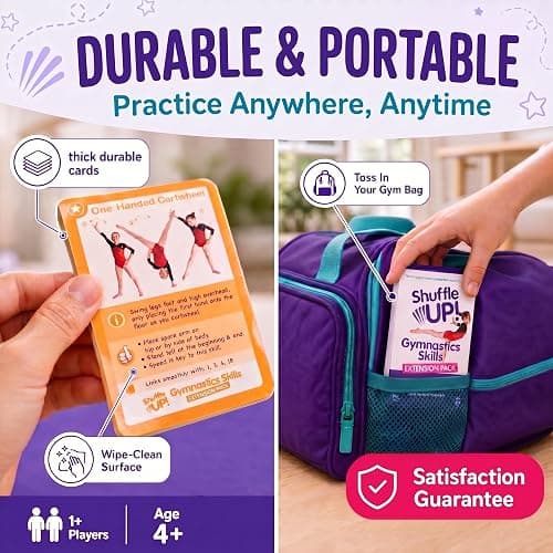 Shuffle Up Gymnastics Skill Pack - 22 Skills, Gymnastic Equipment for Girls thumbnail 7