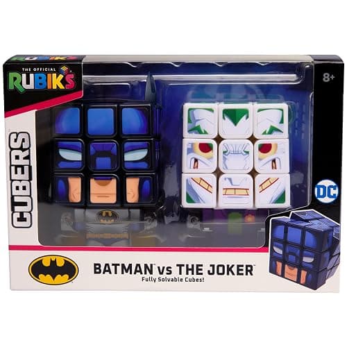 Rubik’s Cube, Batman & Joker Cubers, Amazon Exclusive 2-Pack, DC Comics Collectible Fidget Toy & Desk Decor, Challenging Brain Teaser for Fans of Batman Toys, for Ages 8 & Up thumbnail 8
