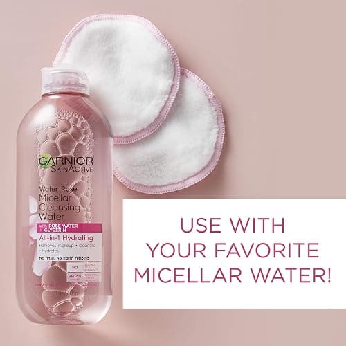 Garnier SkinActive Micellar Cleansing Eco Pads, Reusable, 3 Ultra-soft Microfiber Pads, 1 Count (Packaging May Vary) thumbnail 6