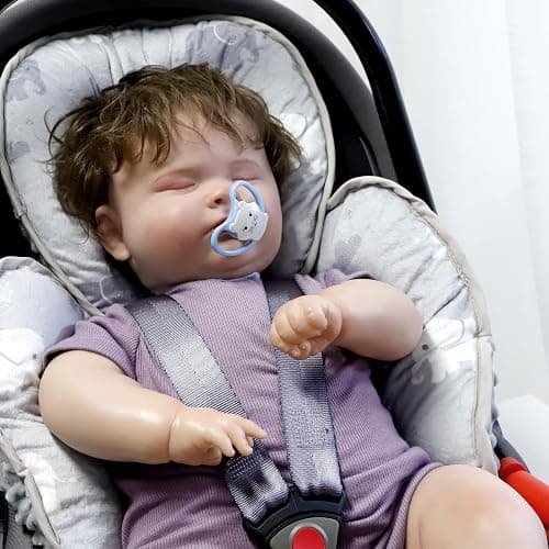 TANOFAR Infant Car Seat Head Support, Soft Baby Carseat Head & Body Support, Elephant Baby Car Seat Insert Cushion for Newborn Boys - Gray Elephant thumbnail 7
