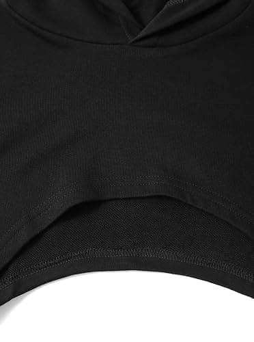 Ecolala Girls Super Cropped Hoodie Drop Shoulder Pullover Long Sleeve Crop Top thumbnail 4
