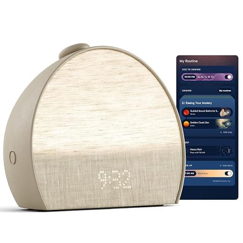 Hatch Restore 3 Sunrise Alarm Clock, Sound Machine, Smart Light (Greige) - White Noise, Screen-Free Sleep Routine - Image 1