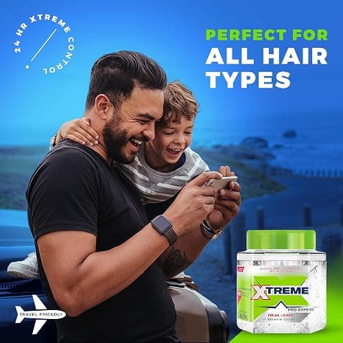 Xtreme Professional Hair Styling Gel, Clear, 10X Control Fixation Level, 8.81 oz, 3 Pack thumbnail 5