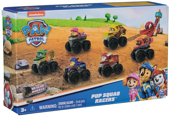 Paw Patrol: Rescue Wheels, 6-Piece Pup Squad Racers, Toy Cars Gift Set, Kids Toys for Boys & Girls Ages 3 and Up thumbnail 9