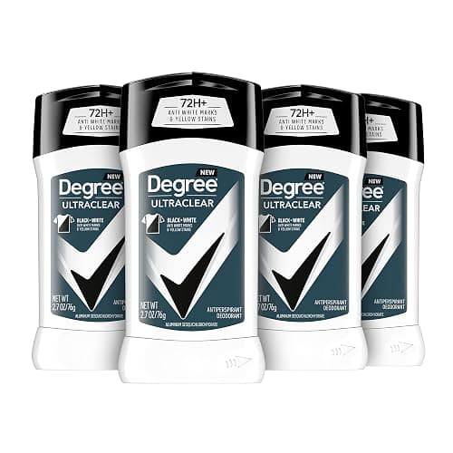 Degree Men UltraClear Antiperspirant Deodorant Black + White 72-Hour Sweat & Odor Protection Antiperspirant For Men With MotionSense Technology 2.7 Ounce (Pack of 4) - Image 1