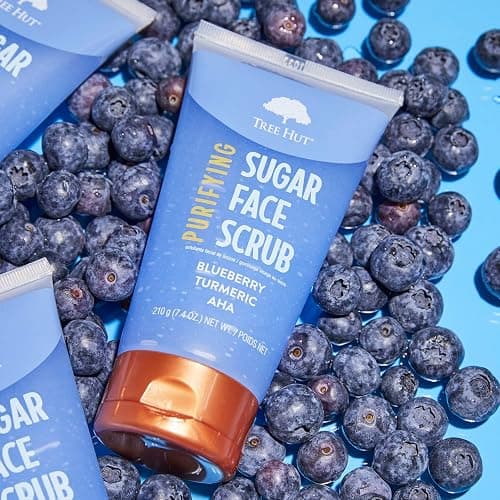 Tree Hut Blueberry & Turmeric Purifying Face Scrub | Deep Cleans Pores to Remove Dead Skin & Impurities | Nourishing Essential Body Care | 7.4 fl oz. thumbnail 7
