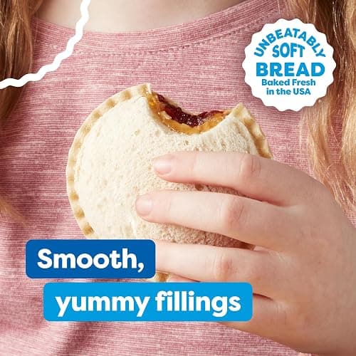 Smucker’s Uncrustables Peanut Butter & Strawberry Jam Sandwiches, 4 Count, 2 Oz. Each, Frozen thumbnail 4