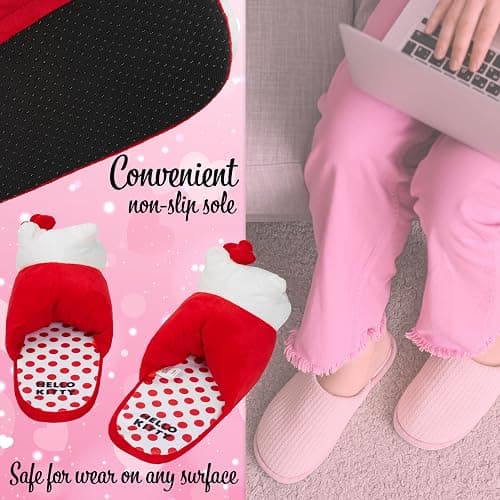 Hello Kitty Sanrio 3D Slippers for Girls, Teens, and Women, Anti-Slip Sole, Indoor House Shoes, Kawaii Cozy Gifts for Her thumbnail 4
