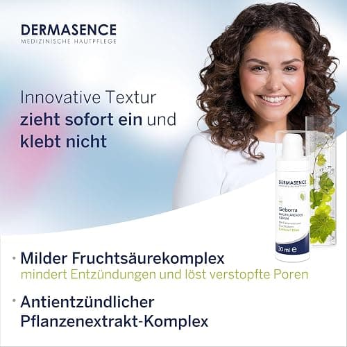 DERMASENCE Seborra Hautklärendes Serum, 30 ml – Nachtpflege für unreine Haut, reduziert Pickel, beruhigt sichtbar, leicht kühlend, fettet nicht, zieht schnell ein, vegan, für fettige Haut geeignet thumbnail 4