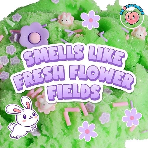 Peachybbies Spring Garden Cloud Slime - Made in USA Premium, 100% Authentic, 7 oz., Scented for Kids, ASMR, Axolotl Gifts, Slime Charms, Fidget Toys thumbnail 5