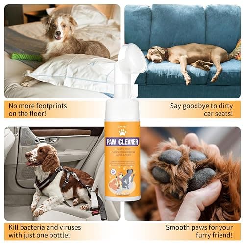 Paw Cleaner for Dogs & Cats, No-Rinse Foaming Pet Foot Washer with Built-in Scrubber Brush for Dirty, Muddy Paws – Suitable for Small, Medium & Large Dogs, Puppies, Kittens (5 fl oz) thumbnail 5