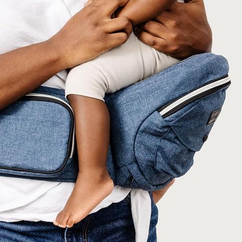 Tushbaby The Original Premium Quality Hip Seat Carrier – Safety-Certified Baby & Toddler Carrier with Secure Safety Buckles, No-Flimsy-Foam Design, Storage Pockets & Nursing Pillow. 0–3 yrs thumbnail 5