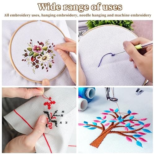 6 Pièces 20 x 20 CM Tissu pour Point de Croix,Blanche Tissu à Broder en pur Coton,Réserve Classique Toile Aida,Meilleure Qualité Tissu Broderie, pour la Confection de Vêtements Travaux,Manuels thumbnail 6